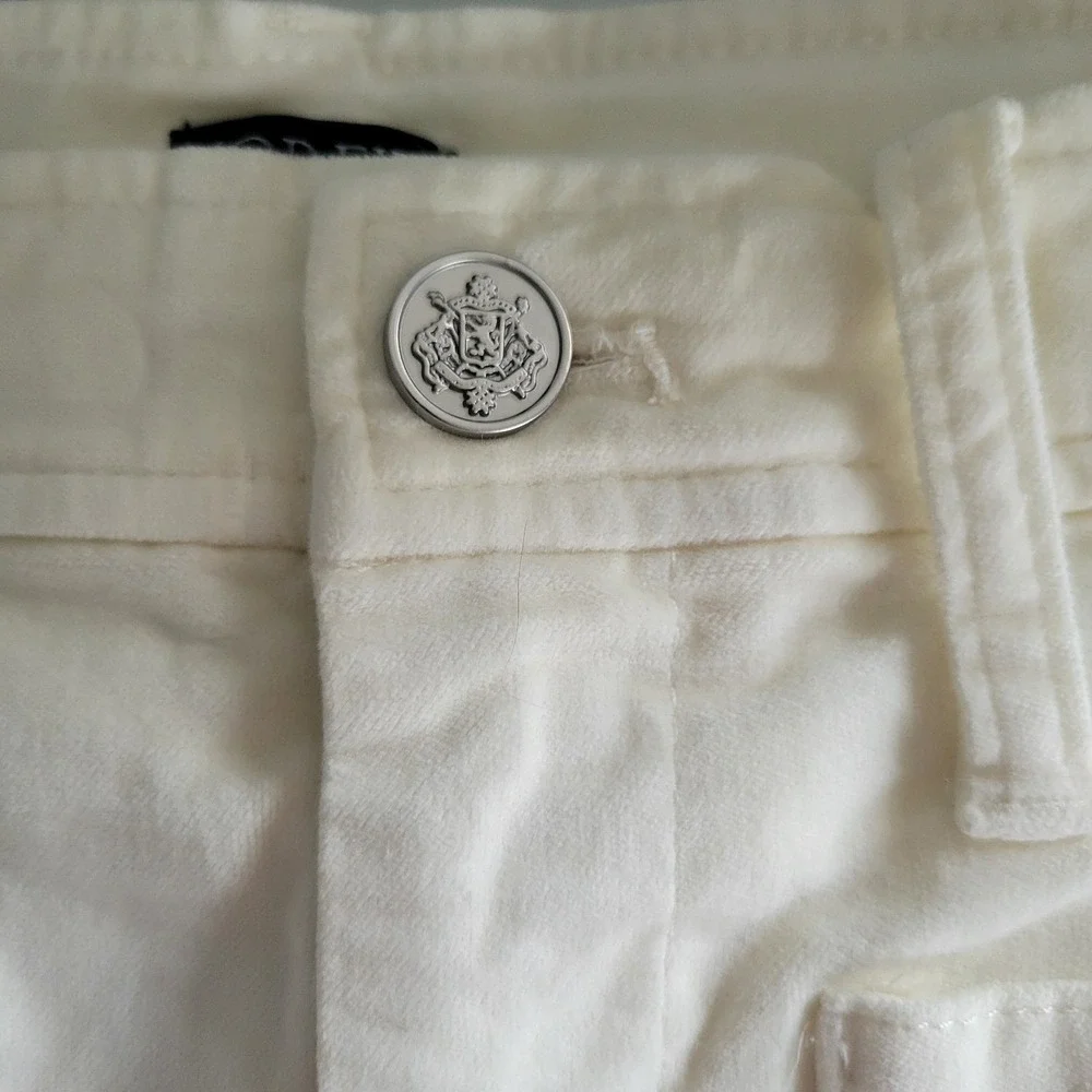 J.Crew Wide-Leg Velvet‎ Sailor Trouser Women's Size 29 Petite Ivory NEW